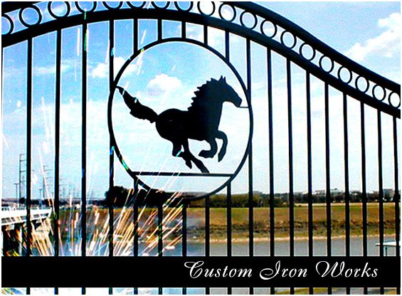 custom iron gate example ranch near frisco tx